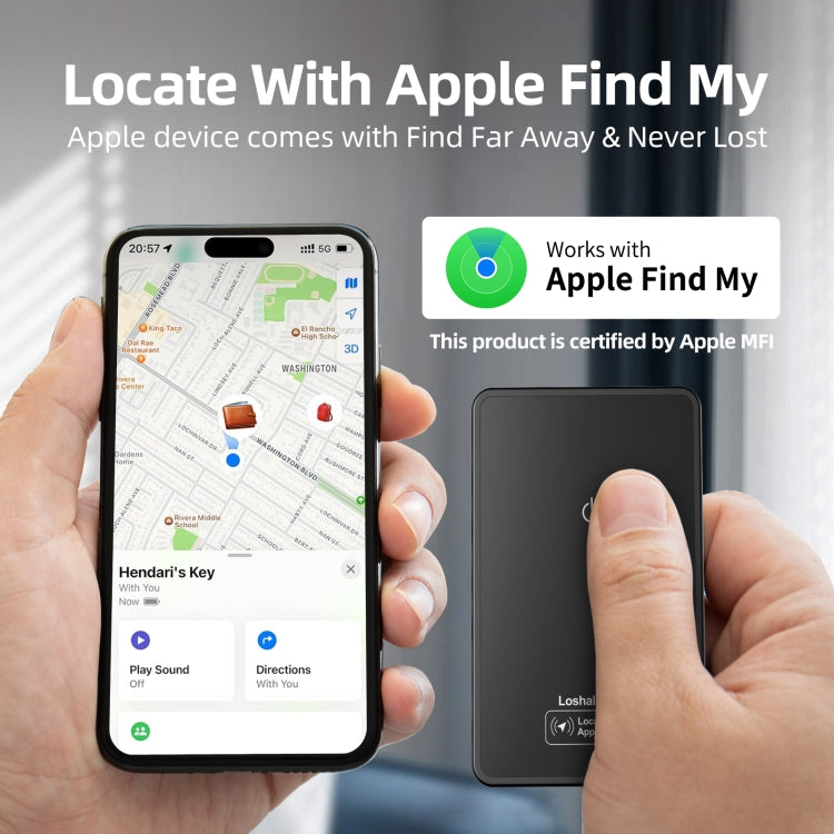 F9 Mirror Surface Ultra-thin Card Type Location Tracker Anti-lost Device, F9