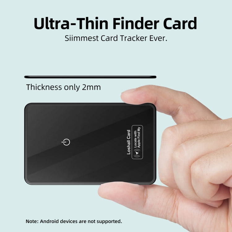 F9 Mirror Surface Ultra-thin Card Type Location Tracker Anti-lost Device, F9