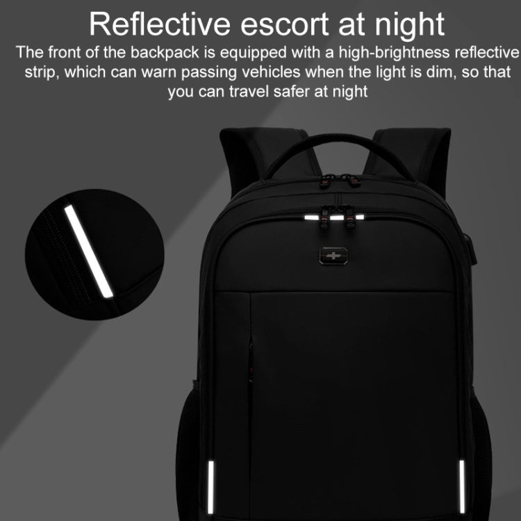 Multifunctional Large Capacity Waterproof Double-Shoulder Backpack with USB Interface, 17 inch, 19 inch, 20 inch