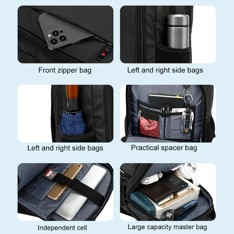 Multifunctional Large Capacity Waterproof Double-Shoulder Backpack with USB Interface, 17 inch, 19 inch, 20 inch