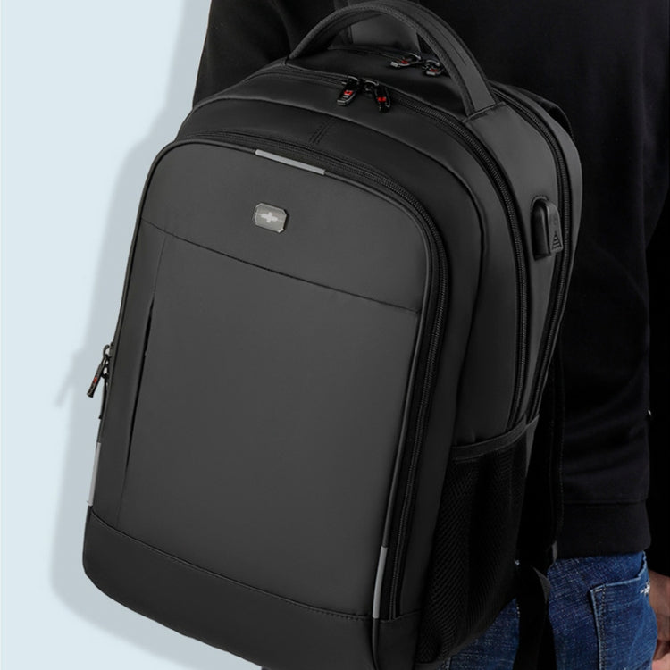 Multifunctional Large Capacity Waterproof Double-Shoulder Backpack with USB Interface, 17 inch, 19 inch, 20 inch