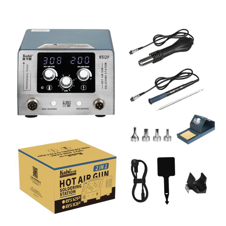 Kaisi 8512P 2 in 1 Constant Temperature Digital Display Hot Air Gun Soldering Iron Rework Station, US Plug, EU Plug, AU Plug, UK Plug