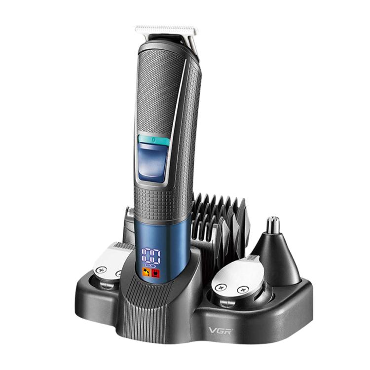VGR V-108 10-in-1 Digital Display Electric Hair Clipper Men Care Kit, V-108