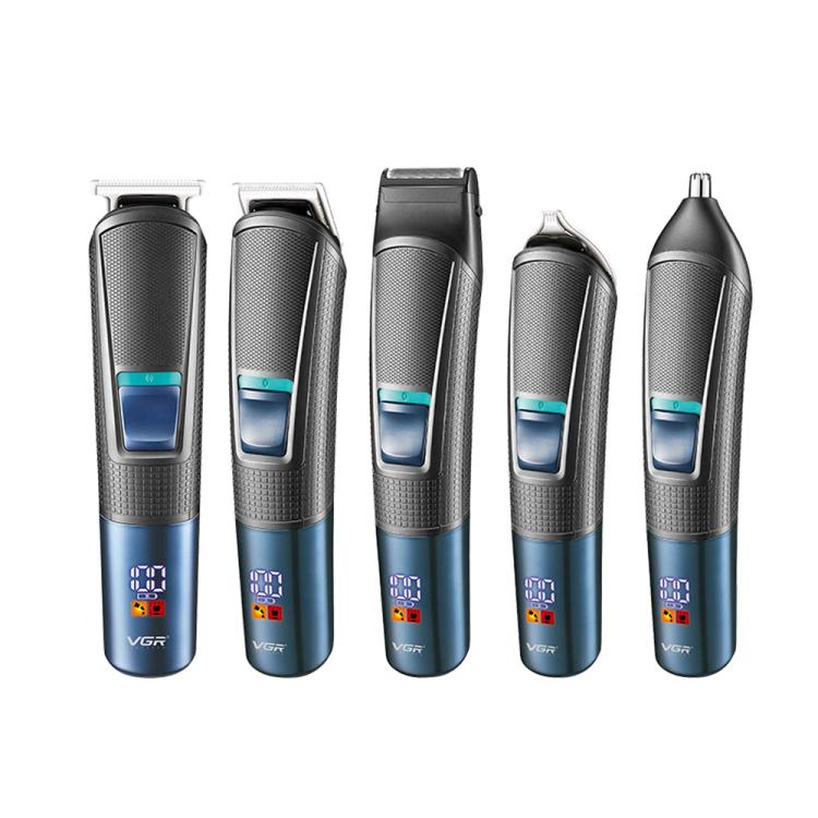 VGR V-108 10-in-1 Digital Display Electric Hair Clipper Men Care Kit, V-108