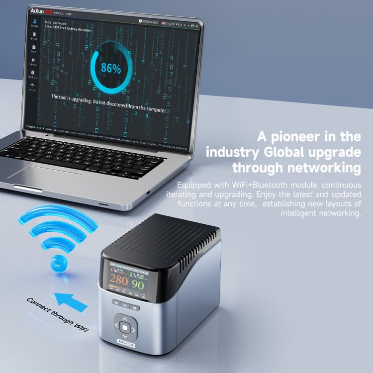AiXun T400 320W Smart Soldering Workstation, EU Plug, UK Plug