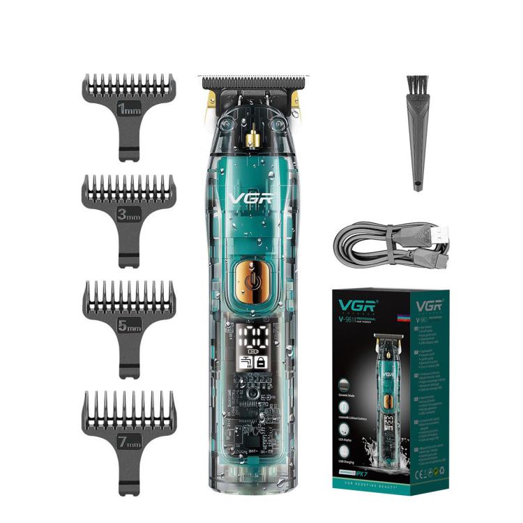 VGR V-961 IPX7 LED Digital Display USB Electric Hair Clipper, V-961