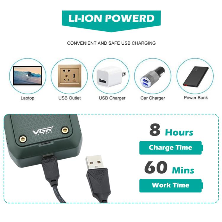VGR V-353 Floating Cuttter Head Portable Electric Shaver, V-353