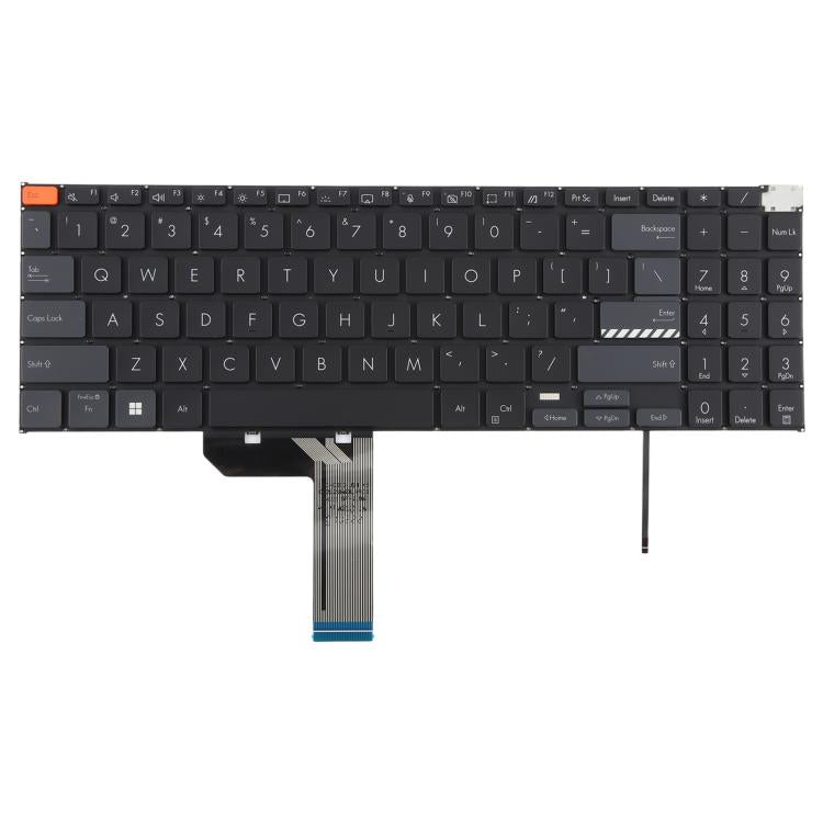 US Version Backlit Laptop Keyboard for Asus Vivobook Pro 15X OLED K6501 M6501, K6501 (Black), K6501 (White)