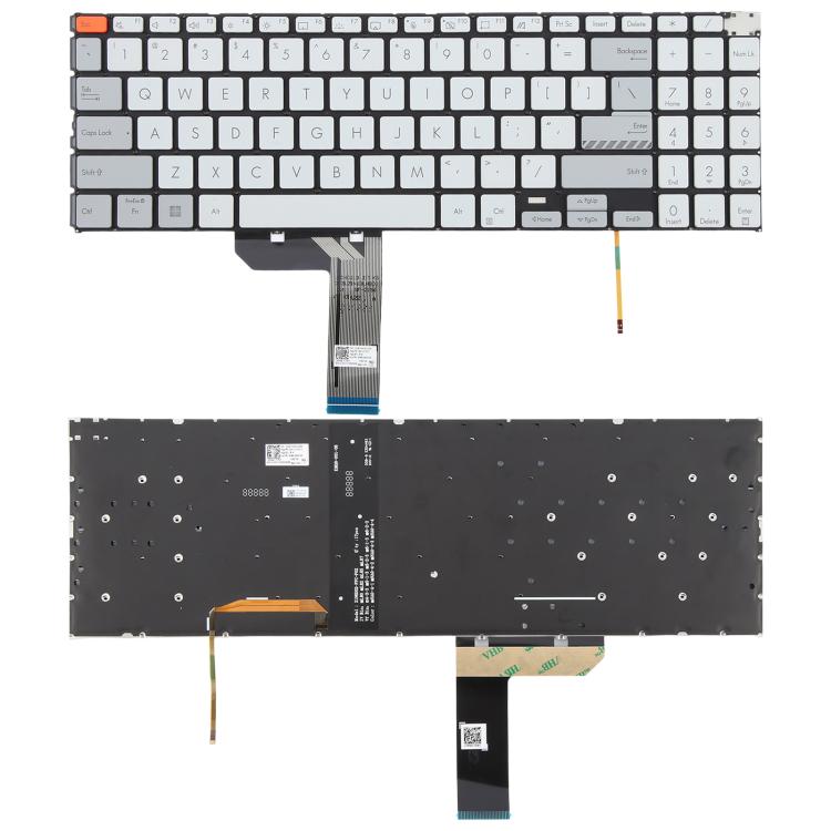 US Version Backlit Laptop Keyboard for Asus Vivobook Pro 15X OLED K6501 M6501, K6501 (Black), K6501 (White)