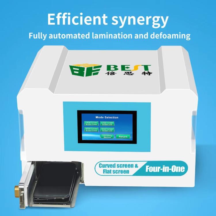 BEST B-528 4 in 1 7 inch Intelligent Laminating and Defoaming Machine Built-in Vacuum Pump, EU Plug, US Plug, UK Plug, AU Plug