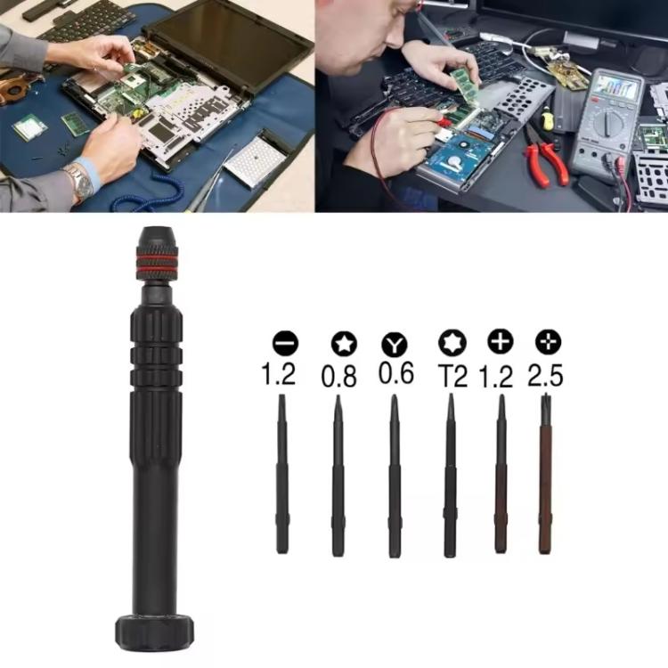 Aluminum Alloy Screwdriver Set, 6 in 1, 12 in 1