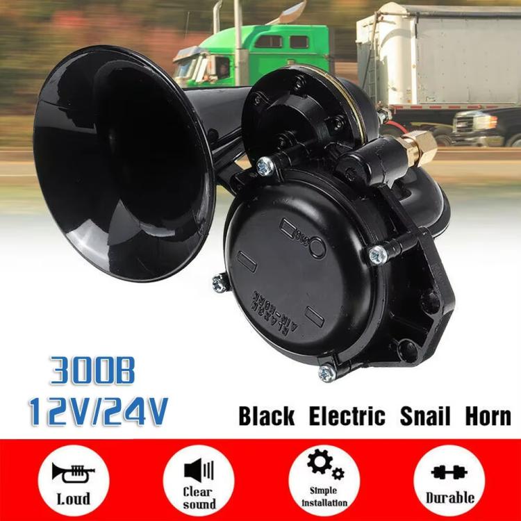 12/24V Car 300dB Electric Snail Air Horn For Scania / Volvo, TZ-332
