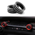 2pcs Multimedia / Central Control Knob Metal Decorative Ring, For Mazda Axela CX-30 2020-2022