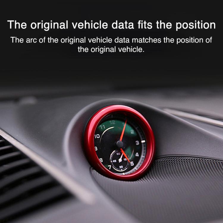 Car Compass Stopwatch Decorative Ring Cover, For Porsche Macan / Cayenne / Panamera 911 718