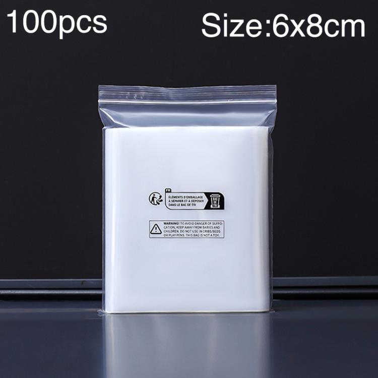 100pcs Double Layer Environmental Label Warning Printed Ziplock Bag, 6 x 8cm 8 Wire, 6 x 8cm 12 Wire, 7 x 10cm 8 Wire, 7 x 10cm 10 Wire, 7 x 10cm 12 Wire, 8 x 9.5cm 12 Wire, 8 x 10cm 12 Wire, 8 x 12cm 8 Wire, 8 x 12cm 10 Wire, 8 x 12cm 12 Wire         ...