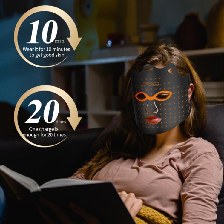 WG-SP-1103 LED Colorful Photon Rejuvenation Mask Facial Beauty Instrument, Infrared, EU Plug, US Plug, UK Plug