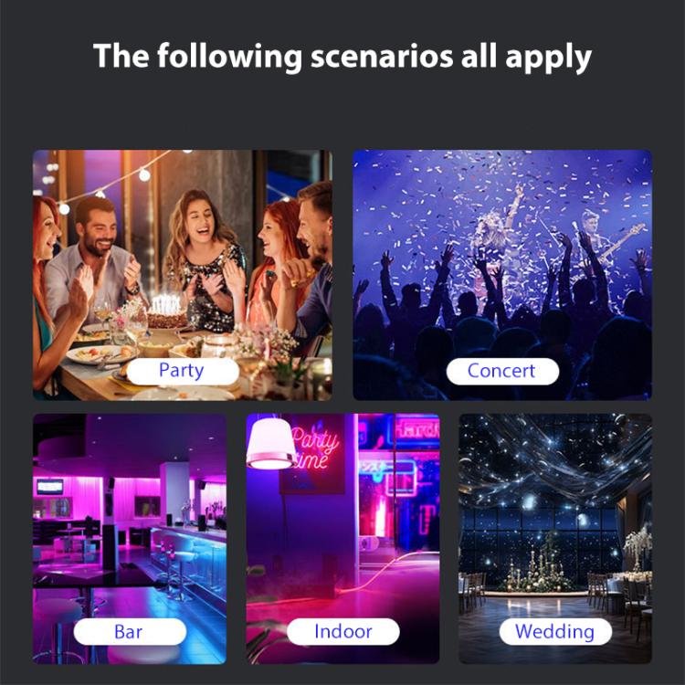 Remote Control Elliptical Starry Projection Lamp Atmosphere Light, Basic Version, Bluetooth Version