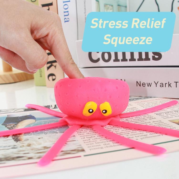 Water Spray Octopus Squeezing Ocean Animals Pressure Relief Relax Toy