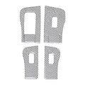 For Tesla Model 3 2017-2022 / Y 2020-2024 6pcs/Set Carbon Fiber Car Window Lift Panel Decorative Sticker, Car Window Lift Panel, Left Drive, Car Window Lift Panel, Right Drive
