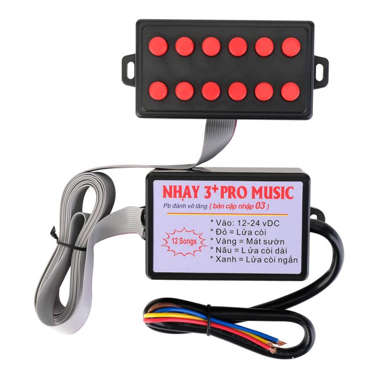 12V / 24V Universal Car Horn Controller 12 Sound Effects Sound Control Speaker, with Button, 12 Sound, with Button