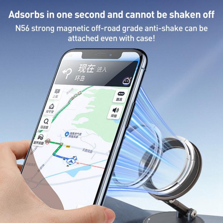 BDK103 Vacuum Adsorption Magnetic Folding Car Phone Holder, BDK103