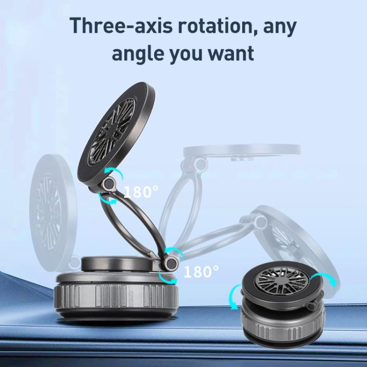 G511 Three-axis Folding Vacuum Adsorption Magnetic Car Phone Holder, G511