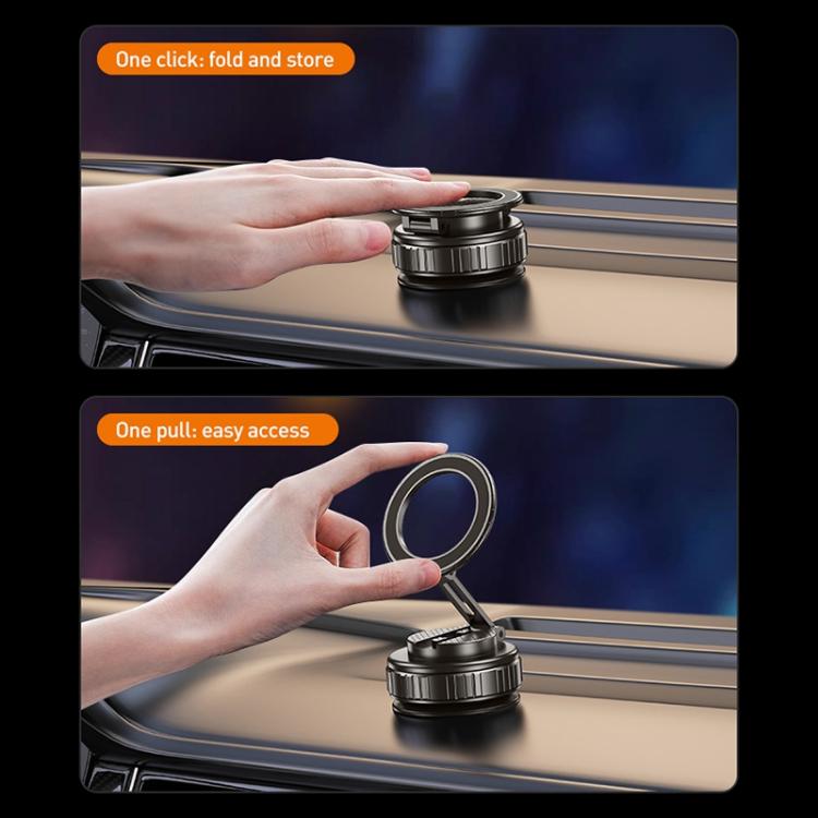 G712 Three-axis Folding Vacuum Adsorption Magnetic Car Phone Holder, G712