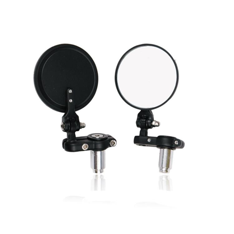 2pcs/Set Folding Motorcycle Handlebar Rearview Mirror Round Reversing Mirror, Universal Reversing Mirror
