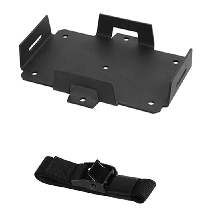 Aluminum Battery Tray Battery ?Fixed Bracket? for 12V/6V, 7-15AH Batteries with Adjustable Fixing Strap