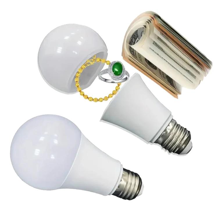 Creative Light Bulb Piggy Bank Cash Medicine Storage Box, Light Bulb