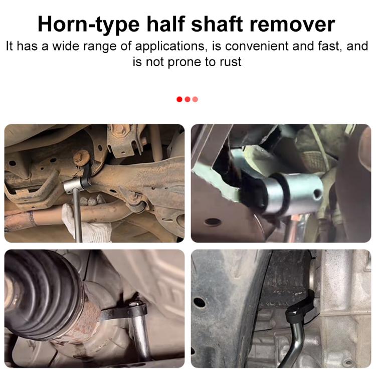 Car Horn Type Half Shaft Removal Tool, Plum Blossom Type with Teeth
