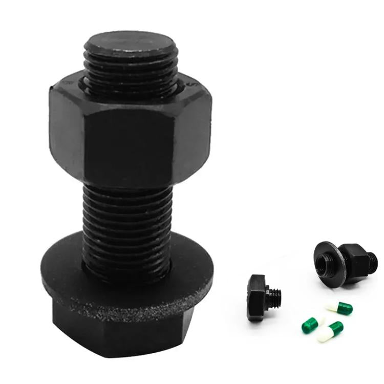 Hexagonal Washer Metal Screw Medicine Storage Tank Travel Capsule Pill Storage Box, Hexagonal Washer Screw Pill Storage Tank