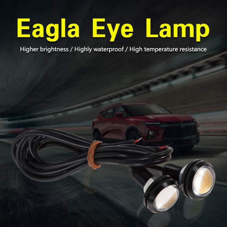 10 PCS 18mm 1.5W DC9-80V Motorcycle Eagle Eye Light Double Lens, 18mm Double Lens(Yellow Light), 18mm Double Lens(Red Light), 18mm Double Lens(White Light)