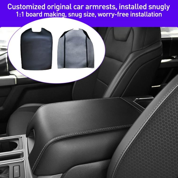 Car Central Armrest Box Protective Leather Cover Mat for Ford F150 2015-2020, For Ford F150 2015-2020