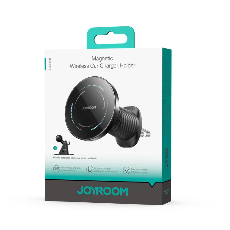 JOYROOM JR-ZS502 15W Magnetic Wireless Car Charger Holder, JR-ZS502
