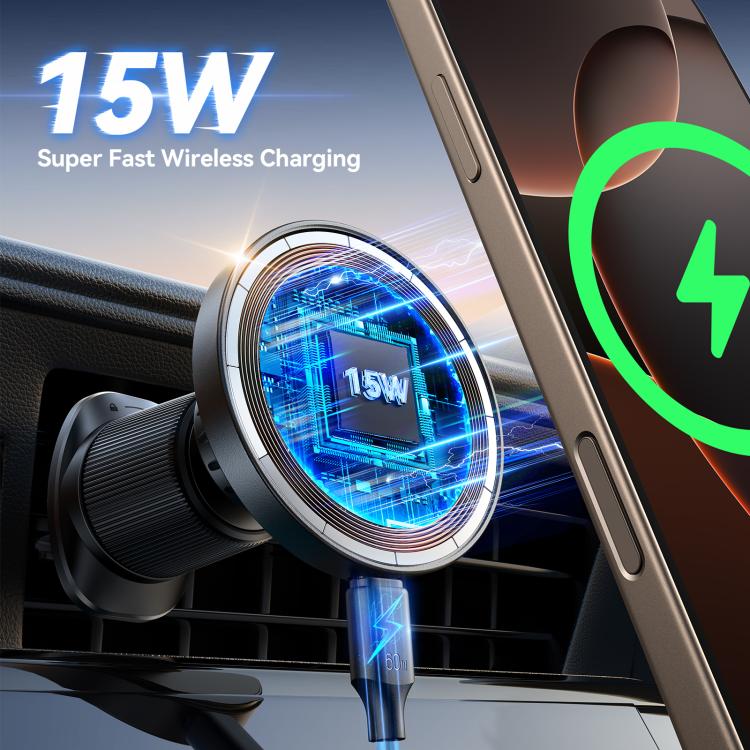 JOYROOM JR-ZS502 15W Magnetic Wireless Car Charger Holder, JR-ZS502