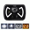 Y22 H4 7 inch Car Butterfly Style Square Modified Headlight for Jeep Wrangler, Y22