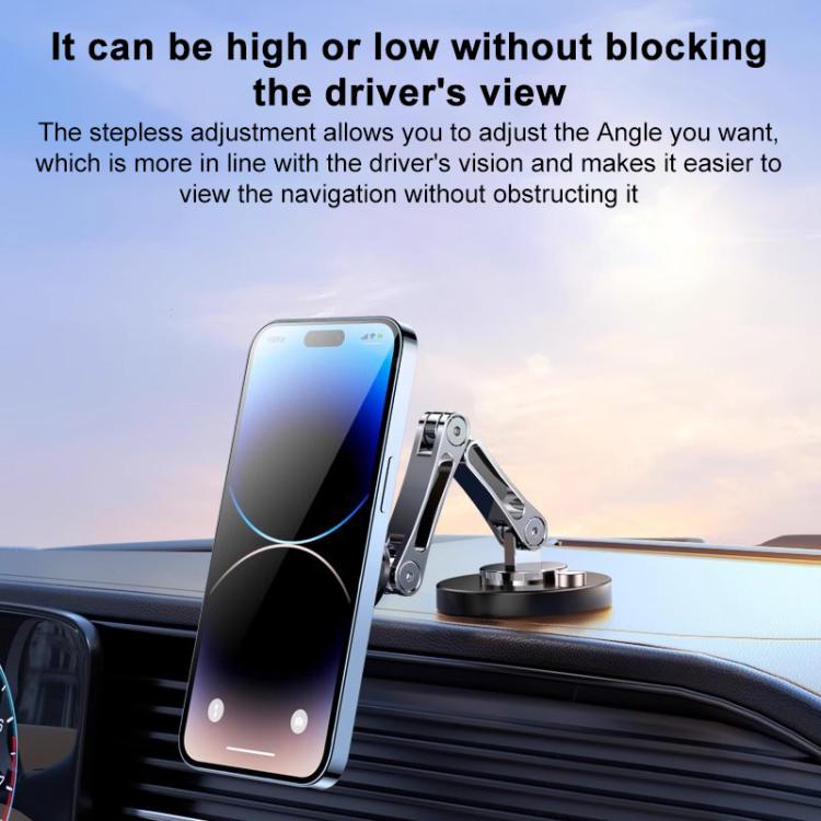 360 Degree Rotating Adhesive Magnetic Car Holder, 3-folding, 2-folding