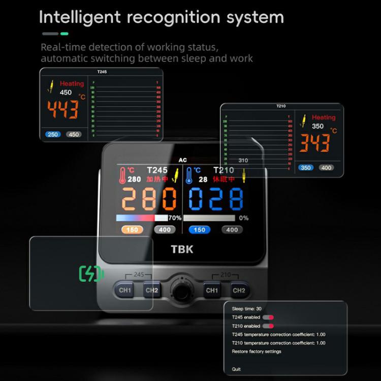 TBK 310 Intelligent Double-station Soldering Station, US Plug, EU Plug, AU Plug, UK Plug