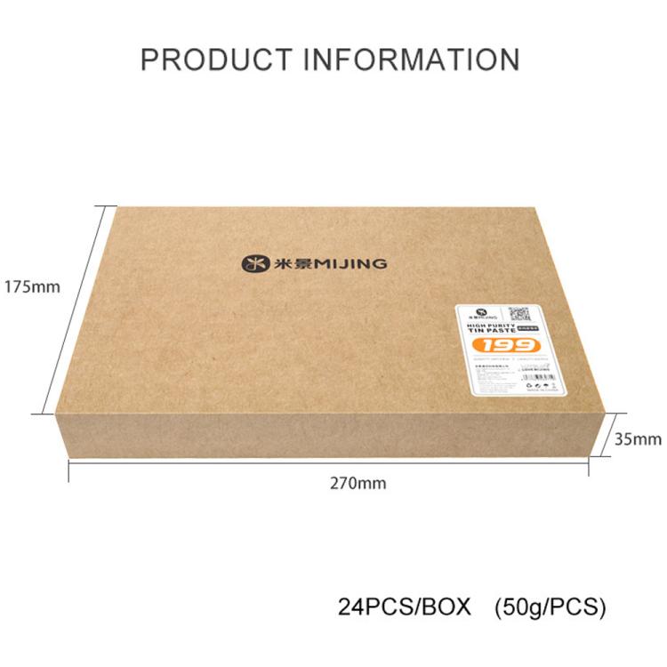 Mijing High Purity Tin Paste, 138, 158, 183, 199