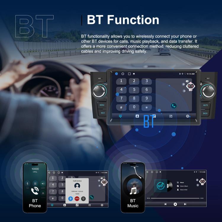 For Fiat Punto 2005-2009 Android 15 7 inch 4G+64G Car Central Control Audio Video Navigation, Standard, Standard+AHD+Microphone