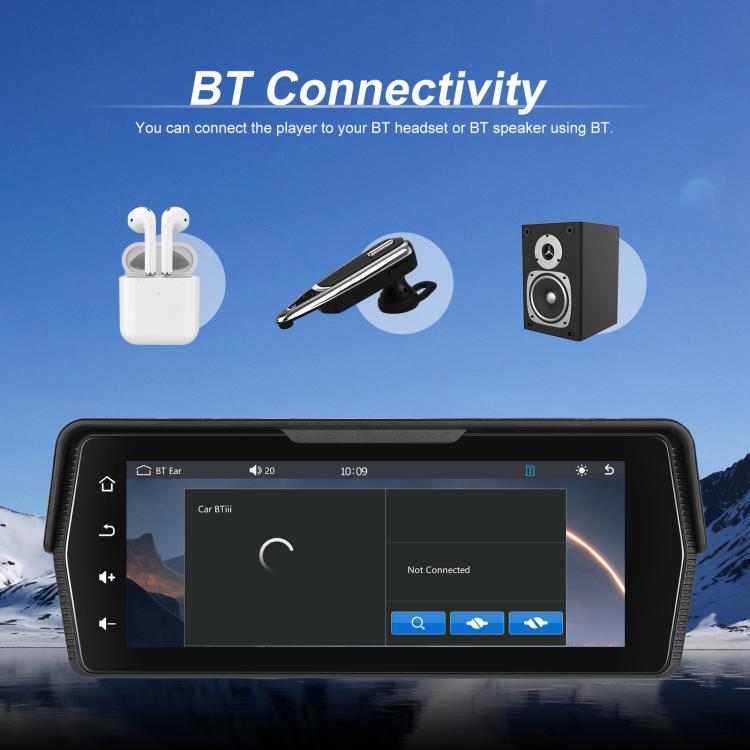 Portable Motorcycle Wireless CarPlay and Android Auto 6.86 inch HD Screen Waterproof Navigator