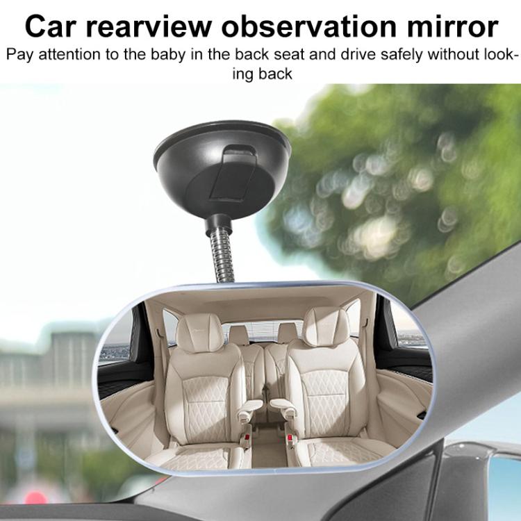 Car Suction Cup Type Wide-angle Rearview Auxiliary Mirror, Suction Cup Type