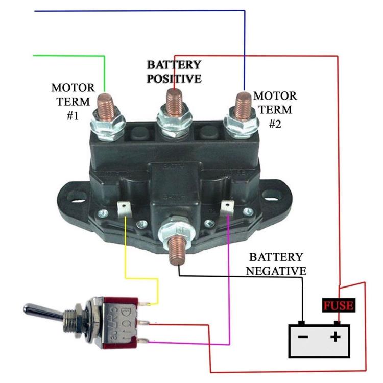 Car Relay Winch Motor Reversing Solenoid Switch DC Six-terminal Relay 2141211A61