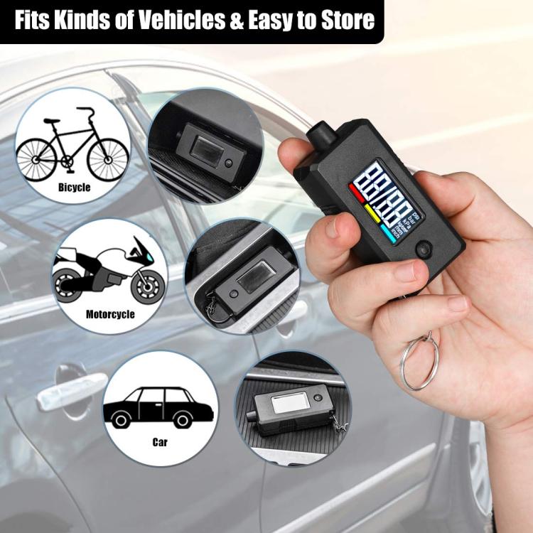 Car Digital Tire Pressure Gauge and Tire Tread Depth Gauge