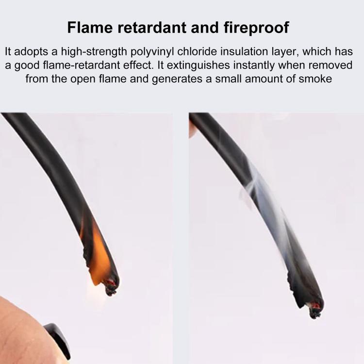 12V-24V 2 in 1 Car Cigarette Lighter Extension Cable with Switch, 0.2m