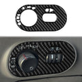 Carbon Fiber Car Headlight Switch Decorative Sticker for SEAT Ibiza 2003-2008, Left Driver, Headlight Switch, Left Driver