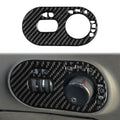 Carbon Fiber Car Headlight Switch Decorative Sticker for SEAT Ibiza 2003-2008, Right Driver, Headlight Switch, Right Driver