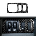 Carbon Fiber Car Headlight Button Frame Decorative Sticker for Renault Fluence 2009-2017 / Megane 2008-2016, Left and Right Driver, Headlight Button Frame