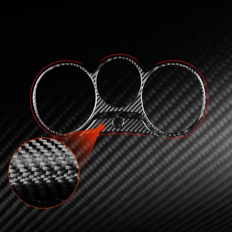 2pcs/Set Carbon Fiber Car Speedometer Surrounded Panel Decorative Sticker for SEAT Leon 2005-2012, Left and Right Driver, Speedometer Surrounded Panel